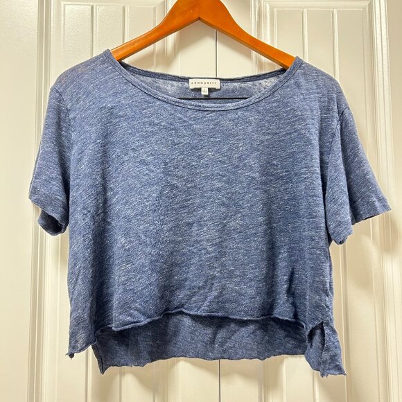 Artizia Community Cropped T-shirt Blue - S - Picture 1 of 9